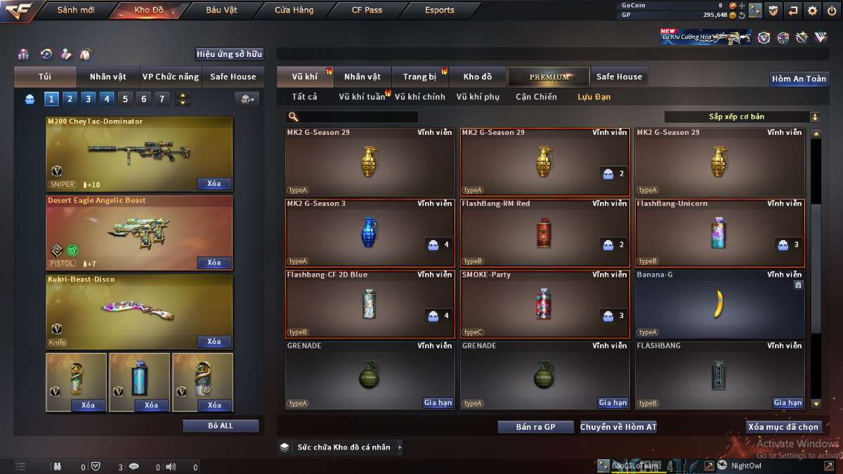 shop acc cf uy tin gia re